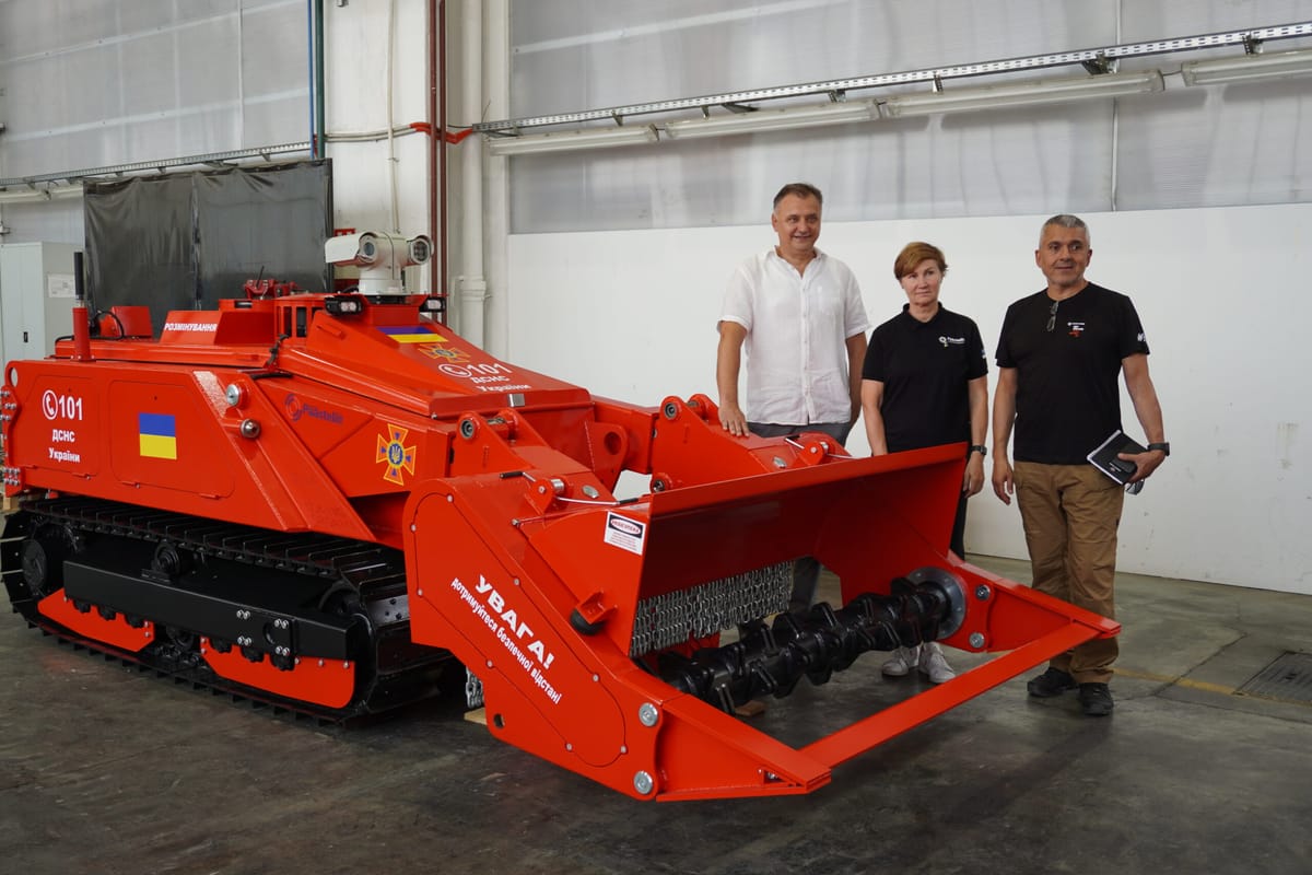 Ukraine Issues Demining Stamp Highlighting Personnel and DOK-ING Systems