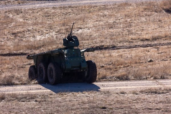 RTC and Valhalla Showcase 6x6 UGV with Guardiaris Sensor and Autonomy Backbone